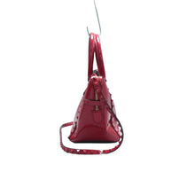 Load image into Gallery viewer, VALENTINO GARAVANI Patent Leather Satchel Bag Red
