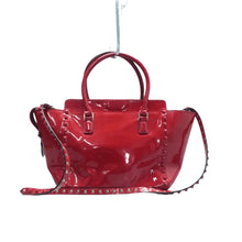 Load image into Gallery viewer, VALENTINO GARAVANI Patent Leather Satchel Bag Red
