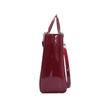 Load image into Gallery viewer, Christian Dior Lady Dior Patent Leather Satchel Bag Red
