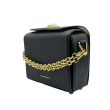 Load image into Gallery viewer, Alexander McQueen Leather Box Crossbody Bag Black
