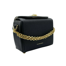 Load image into Gallery viewer, Alexander McQueen Leather Box Crossbody Bag Black
