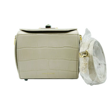 Load image into Gallery viewer, Alexander McQueen Leather Box Crossbody Bag Off White
