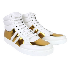Load image into Gallery viewer, Gucci Leather Padded High-top Sneaker White
