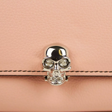 Load image into Gallery viewer, Alexander McQueen Skull Leather Continental Trifold Wallet Pink
