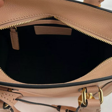 Load image into Gallery viewer, Alexander McQueen Powder Skull Padlock Leather Satchel Bag Pink
