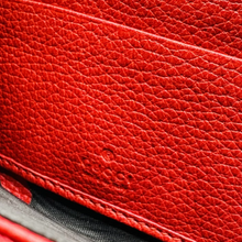 Load image into Gallery viewer, Gucci Long Continental Interlocking G Zip Around Leather Wallet Red
