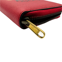 Load image into Gallery viewer, Gucci Long Continental Interlocking G Zip Around Leather Wallet Red
