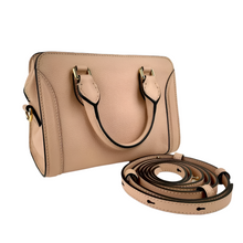 Load image into Gallery viewer, Alexander McQueen Powder Skull Padlock Leather Satchel Bag Pink
