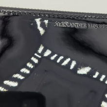 Load image into Gallery viewer, Alexander McQueen Skull Charm Large Patent Leather Pouch Bag Black
