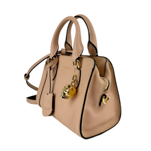 Load image into Gallery viewer, Alexander McQueen Powder Skull Padlock Leather Satchel Bag Pink

