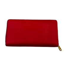 Load image into Gallery viewer, Gucci Long Continental Interlocking G Zip Around Leather Wallet Red
