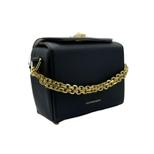 Load image into Gallery viewer, Alexander McQueen Box 19 Bag w/Gold Hardware Leather Crossbody Bag Black
