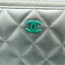 Load image into Gallery viewer, Chanel Leather Wallet Silver
