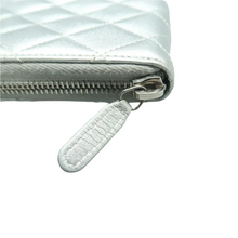 Load image into Gallery viewer, Chanel Leather Wallet Silver
