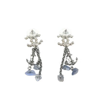 Load image into Gallery viewer, Chanel CC Metal Earrings Silver
