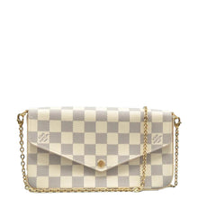 Load image into Gallery viewer, LOUIS VUITTON Félicie Damier Azur Shoulder Bag White
