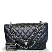 Load image into Gallery viewer, CHANEL Jumbo Double Flap Quilted Caviar Front look
