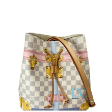 Load image into Gallery viewer, LOUIS VUITTON Neonoe Summer Trunks Damier Azur Crossbody Bag White
