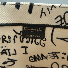 Load image into Gallery viewer, Christian Dior DIOR Book Fabric Tote Bag White
