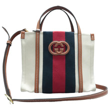 Load image into Gallery viewer, GUCCI Fabric Satchel Bag White
