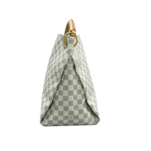 Load image into Gallery viewer, Louis Vuitton Artsy Damier Azur Canvas Tote Bag White
