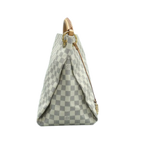 Load image into Gallery viewer, Louis Vuitton Artsy Damier Azur Canvas Tote Bag White
