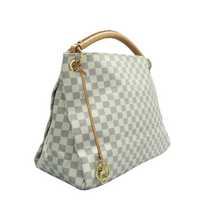 Load image into Gallery viewer, Louis Vuitton Artsy Damier Azur Canvas Tote Bag White
