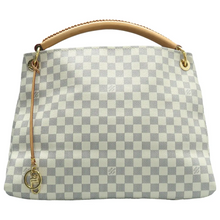 Load image into Gallery viewer, Louis Vuitton Artsy Damier Azur Canvas Tote Bag White
