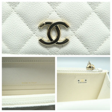 Load image into Gallery viewer, Chanel Business Affinity Leather Satchel Bag White
