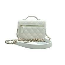 Load image into Gallery viewer, Chanel Business Affinity Leather Satchel Bag White
