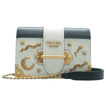 Load image into Gallery viewer, Prada City Calf Saffiano Astrology Cahier Bag White
