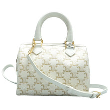 Load image into Gallery viewer, GUCCI Boston Leather Satchel Bag White
