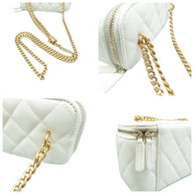 Load image into Gallery viewer, CHANEL Pearl Crush Leather Vanity Case White
