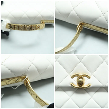 Load image into Gallery viewer, CHANEL Leather Satchel Bag White
