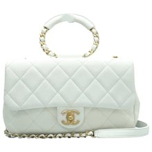 Load image into Gallery viewer, Chanel Flap Medium In The Loop Lambskin Quilted Handle Bag White
