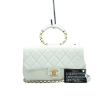 Load image into Gallery viewer, Chanel Flap Medium In The Loop Lambskin Quilted Handle Bag White
