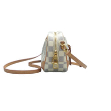 Load image into Gallery viewer, Louis Vuitton Deauville Damier Azur Canvas Shoulder Bag White

