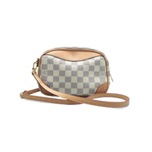 Load image into Gallery viewer, Louis Vuitton Deauville Damier Azur Canvas Shoulder Bag White
