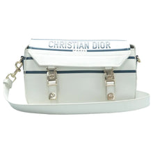 Load image into Gallery viewer, Christian Dior Camp Leather Shoulder Bag White
