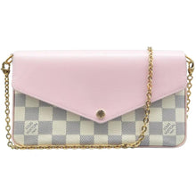 Load image into Gallery viewer, LOUIS VUITTON Felicie Damier Azur Canvas Chain Shoulder Bag Bicolor
