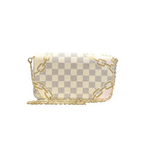 Load image into Gallery viewer, LOUIS VUITTON Felicie Damier Azur Canvas Shoulder Bag White
