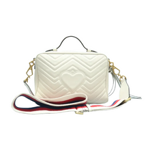 Load image into Gallery viewer, GUCCI GG Marmont Leather Satchel Bag White
