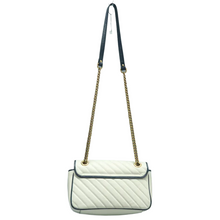 Load image into Gallery viewer, GUCCI GG Marmont Leather Shoulder Bag White
