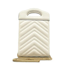 Load image into Gallery viewer, GUCCI GG Marmont Leather Satchel Bag White
