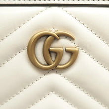 Load image into Gallery viewer, GUCCI GG Marmont Leather Satchel Bag White
