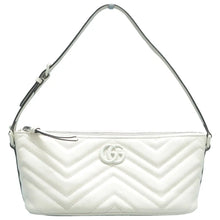 Load image into Gallery viewer, Gucci GG Marmont Matelasse Chevron Leather Shoulder Bag White
