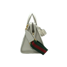 Load image into Gallery viewer, GUCCI Leather Satchel Bag White
