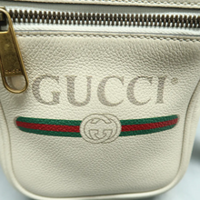 Load image into Gallery viewer, Gucci Print Leather Shoulder Bag White
