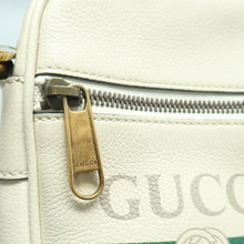 Load image into Gallery viewer, Gucci Print Leather Shoulder Bag White
