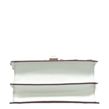 Load image into Gallery viewer, Fendi  Kan I Small Studded Metallic Leather Chain Shoulder Bag White
